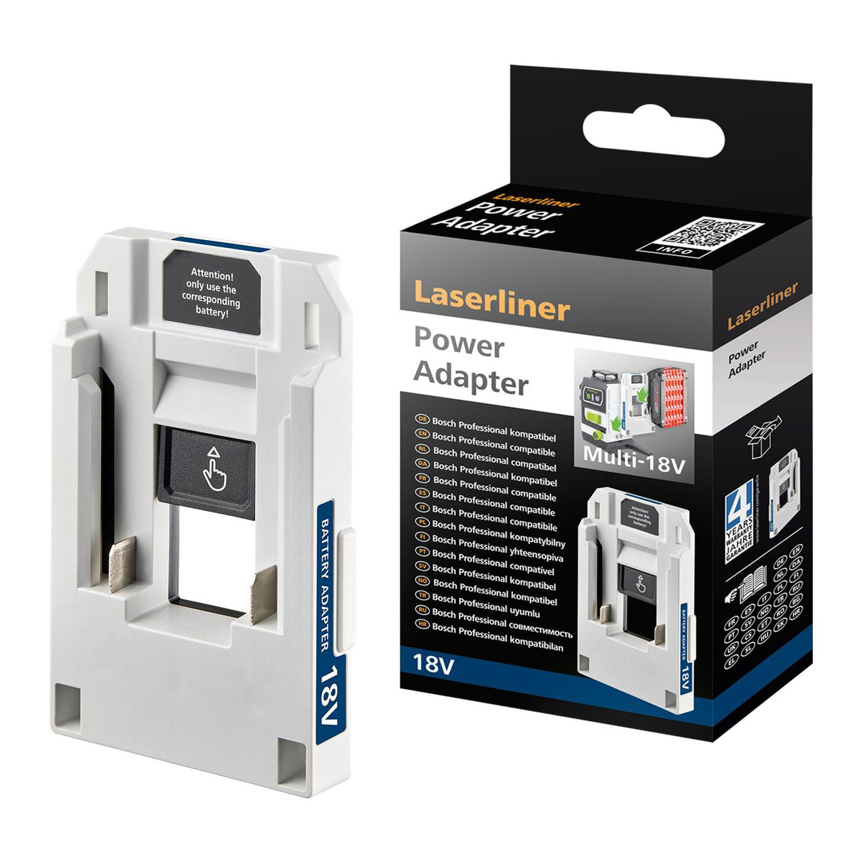 Akku-Adapter PowerAdapter Bosch Prof. von LASERLINER – 18V Kompatibilität