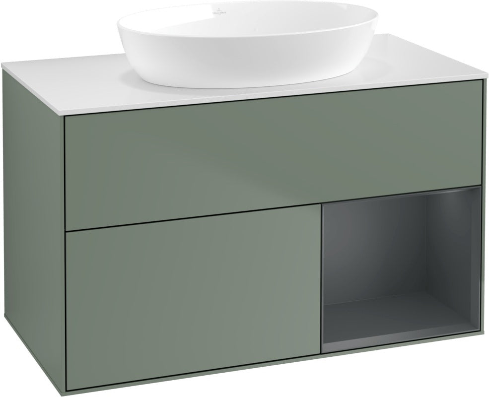 Villeroy & Boch Finion Waschtischunterschrank FA21GFGF 1000 mm Glossy White Lacquer