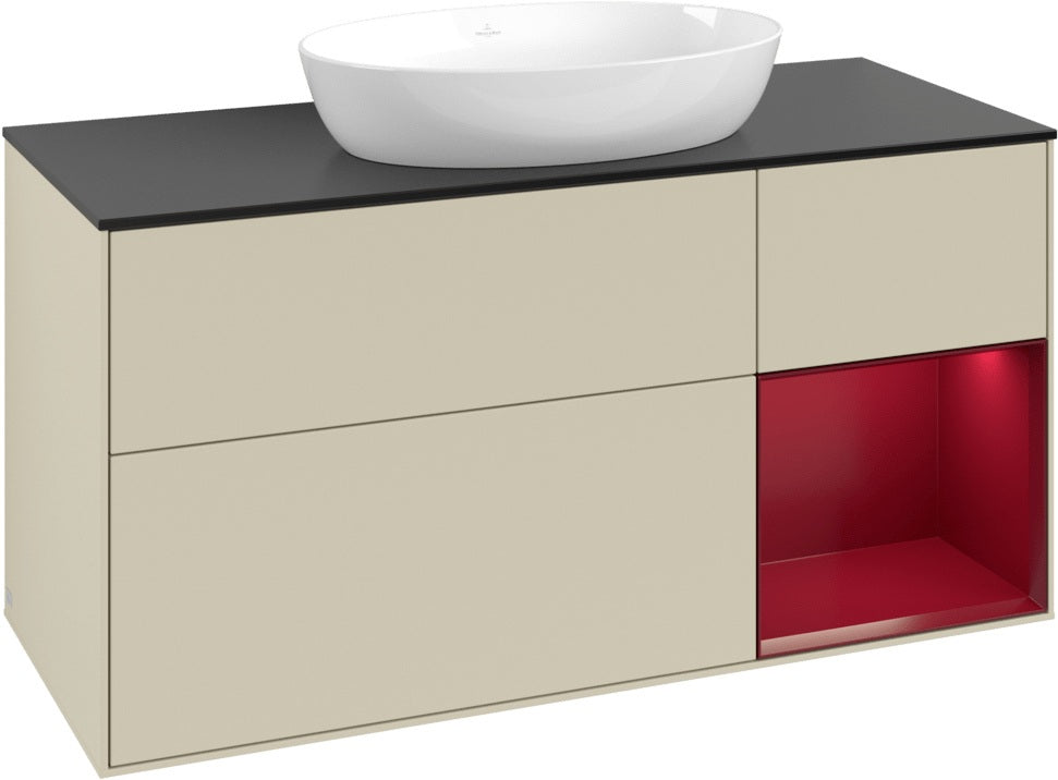 Villeroy & Boch Finion Waschbeckenunterschrank FA72G F 1200 mm Glossy White Lacquer mit Beleuchtung