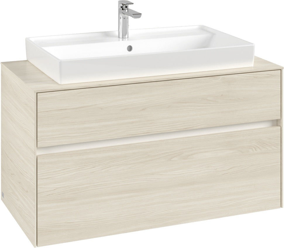 Villeroy & Boch Waschtischunterschrank Collaro C020 B0 1000 mm White Oak mit Beleuchtung