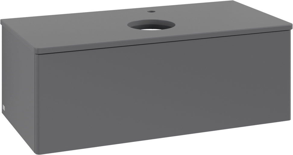 Villeroy & Boch Waschtischunterschrank Antao L31050 1000 mm Anthrazit Matt Lack mit LED-Beleuchtung