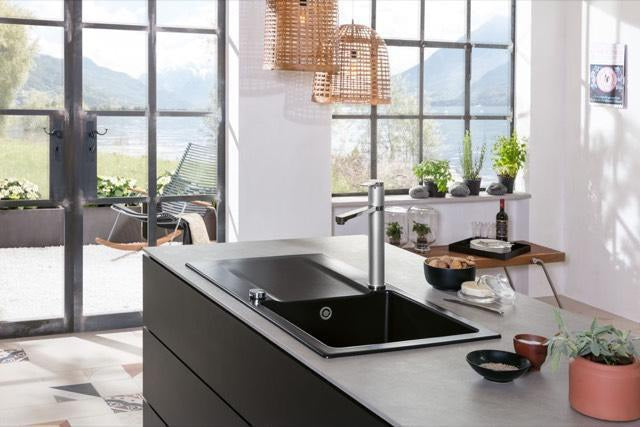 Villeroy & Boch Einbauspüle Siluet 60 TitanCeram Ebony CeramicPlus 1000x510mm reversibel