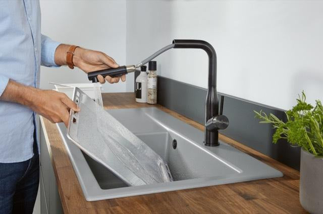 Villeroy & Boch Subway Style 60 Einbauspüle Keramik Ebony CeramicPlus 1000 mm