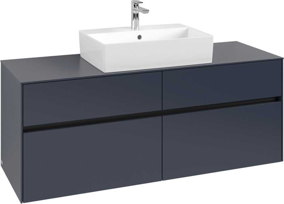 Villeroy & Boch Waschtischunterschrank Collaro C131 B0 1400 mm White Oak mit Beleuchtung und SoftClosing