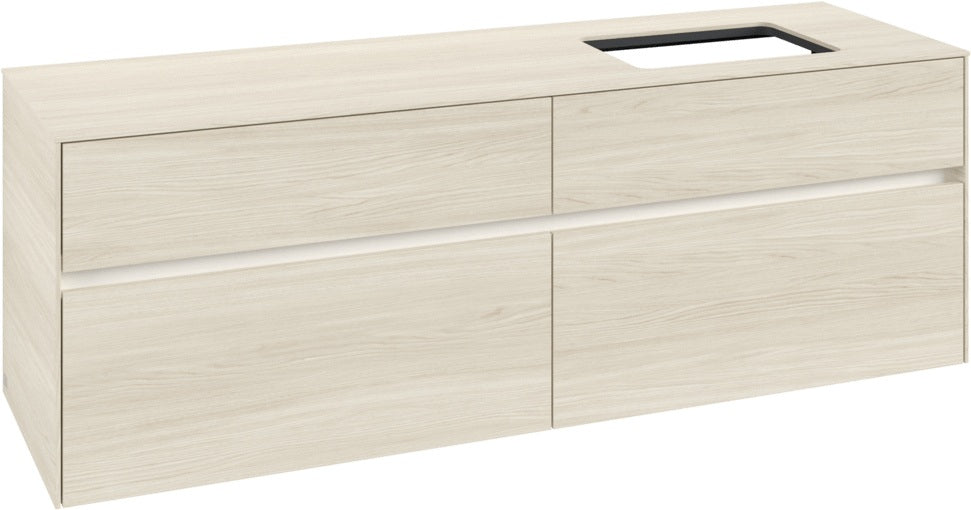 Villeroy & Boch Waschtischunterschrank Collaro C122 B0 1600 mm White Oak mit Beleuchtung
