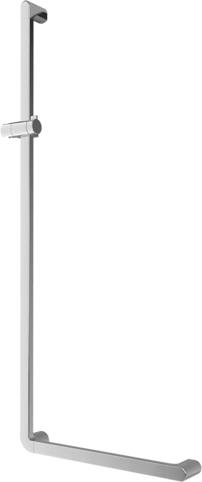Villeroy & Boch ViCare Haltegriff 1200x500 mm verchromt mit Brausehalter, 90° abgewinkelt