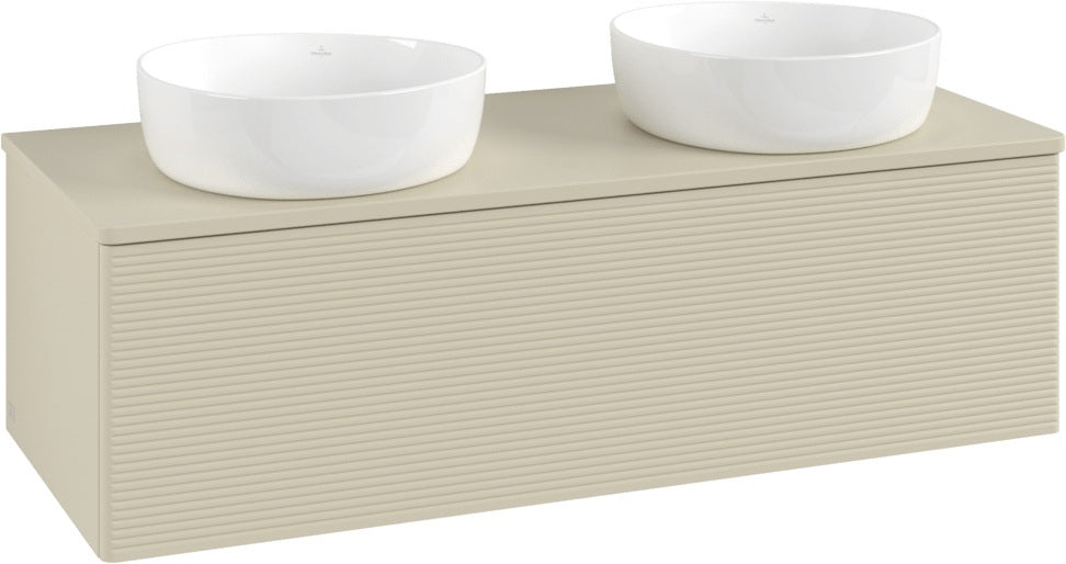Villeroy & Boch Waschtischunterschrank Antao 1200 mm Anthracite Matt – 1 Auszug, Push-to-open