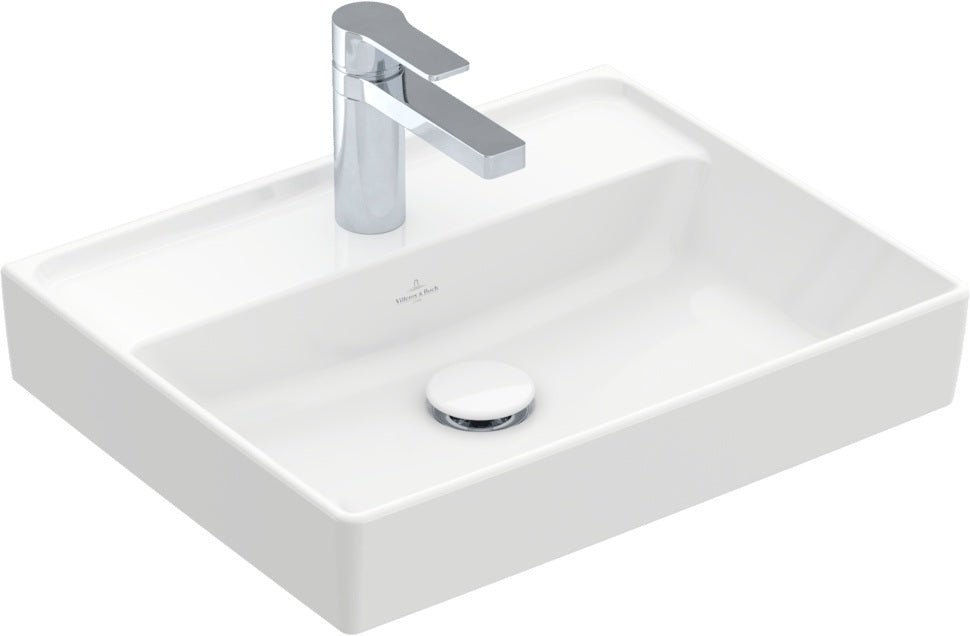Villeroy & Boch Handwaschbecken Collaro 500x400mm Rechteck Weiß Alpin TitanCeram