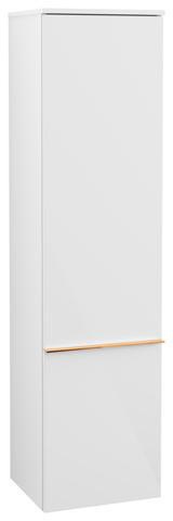 Villeroy & Boch Hochschrank Venticello 404 mm Eiche Chrom – Wandmontage, 1 Tür, Soft-Close