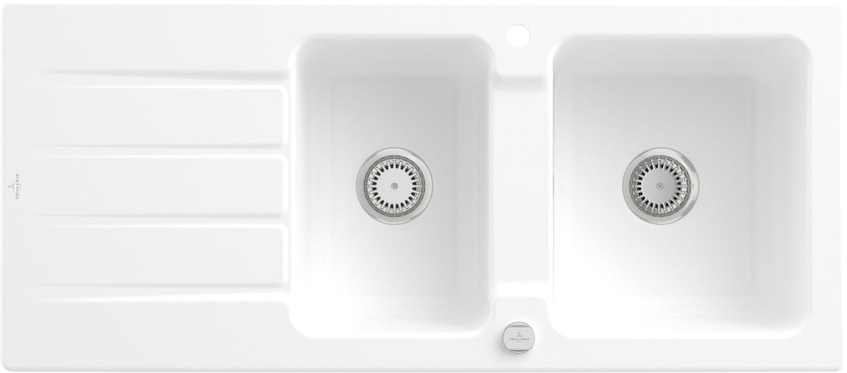 Villeroy & Boch Einbauspüle Architectura 80 338001R1 Weiß Alpin CeramicPlus 1160x510 mm