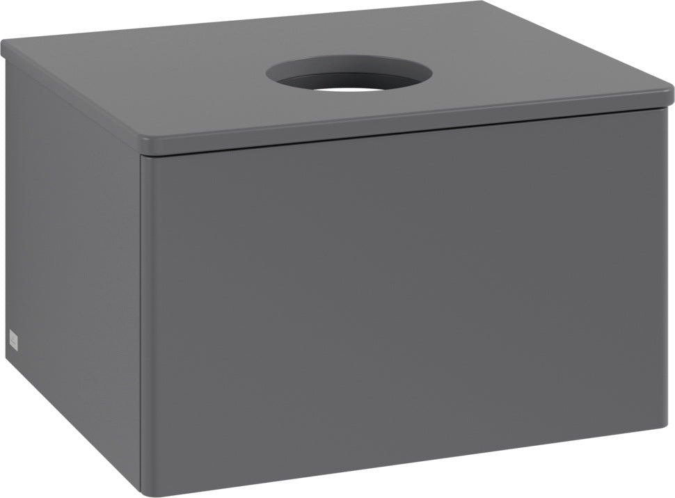 Villeroy & Boch Antao Waschbeckenunterschrank 600 mm Anthracite Matt Lacquer mit LED-Beleuchtung