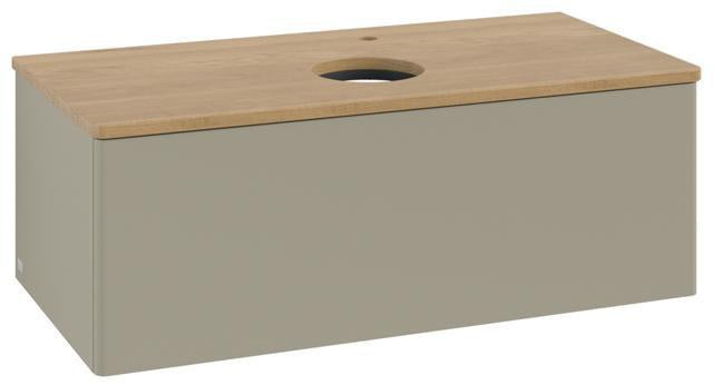 Villeroy & Boch Waschtischunterschrank Antao L31050 1000 mm Anthrazit Matt Lack mit LED-Beleuchtung