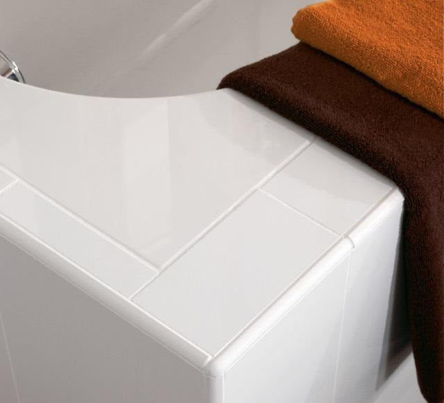 Villeroy & Boch Rechteck-Badewanne Oberon UBQ160OBE2V 1600x750mm Weiß Alpin Quaryl