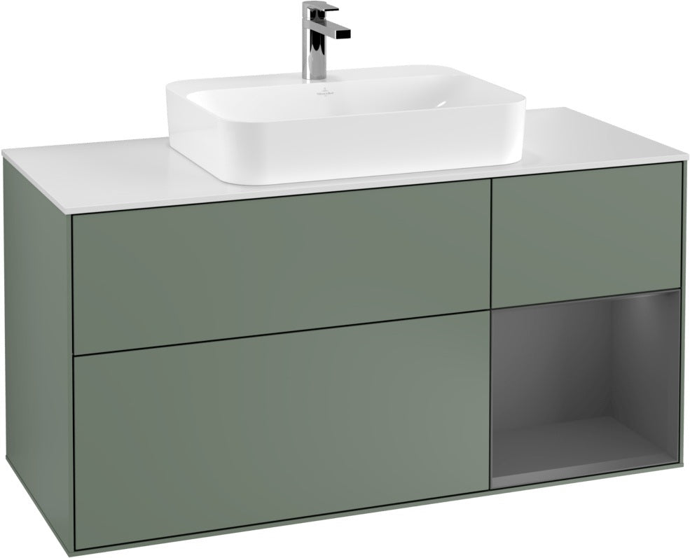 Villeroy & Boch Waschtischunterschrank Finion F421G 1200 mm Glossy White Lacquer