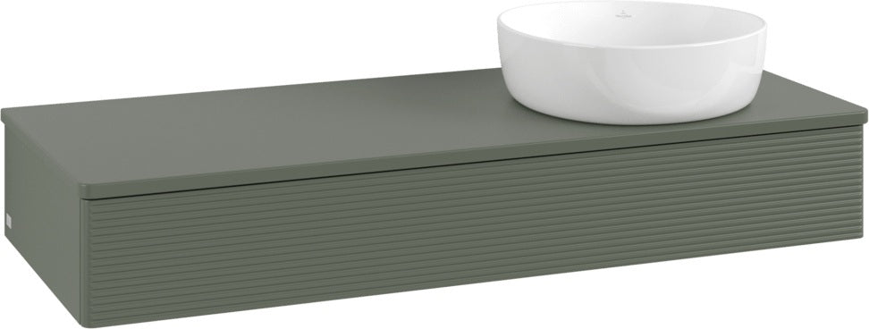 Villeroy & Boch Waschtischunterschrank Antao 1200 mm Leaf Green Matt Lack mit Auszug