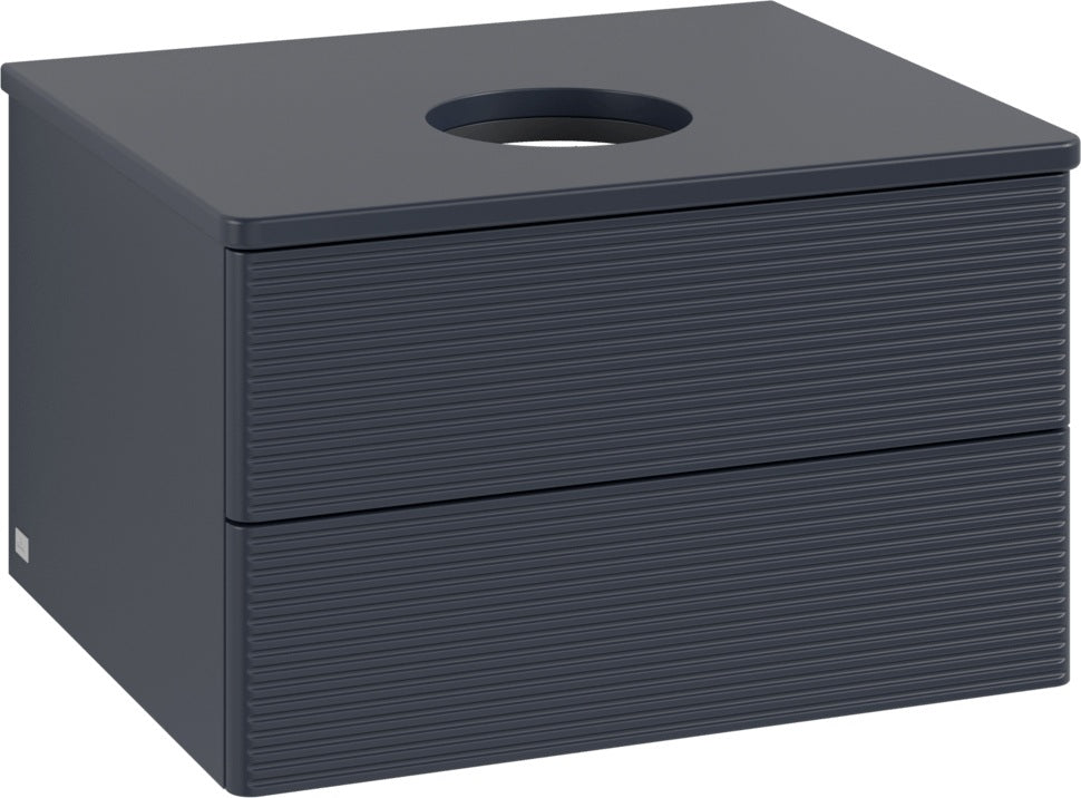 Villeroy & Boch Waschtischunterschrank Antao 600 mm Anthrazit Matt mit LED-Auszugsbeleuchtung