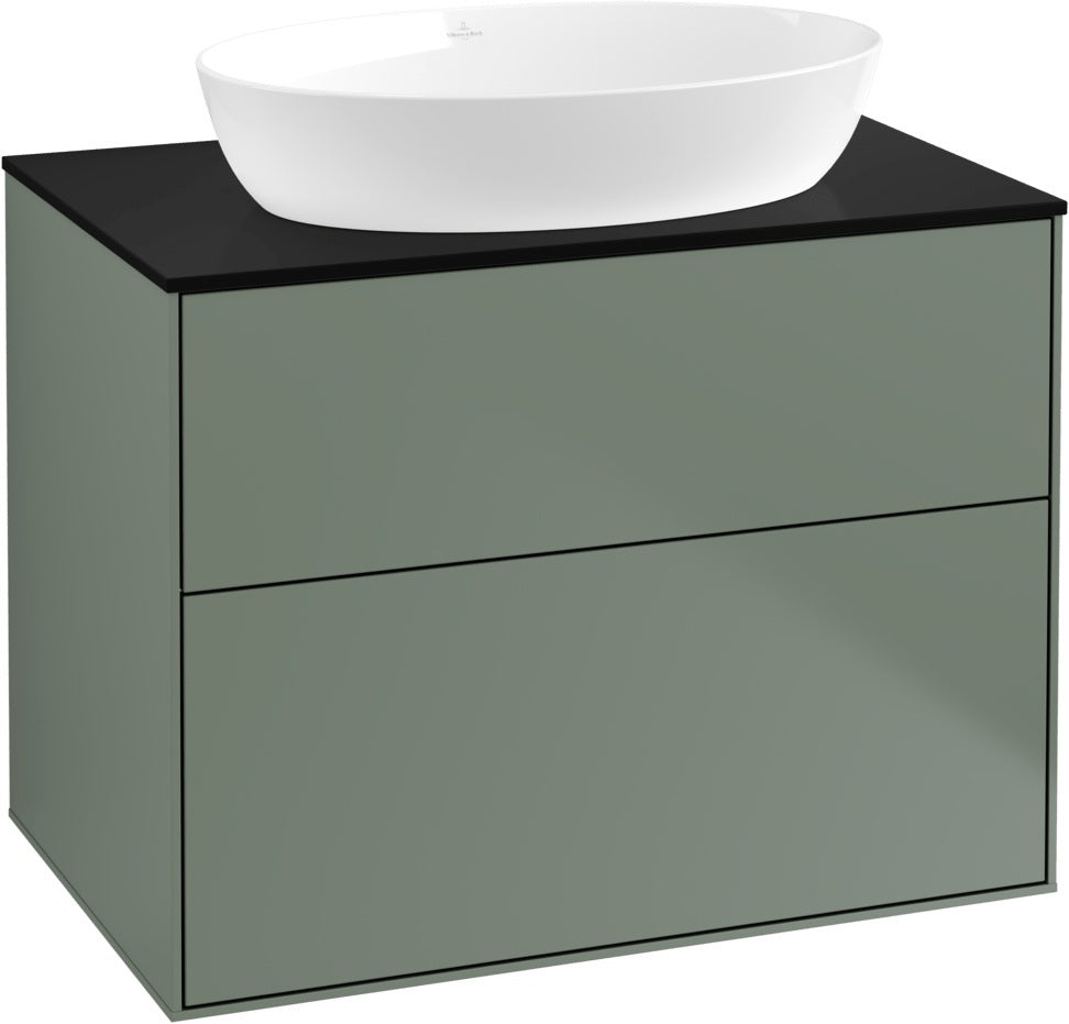 Villeroy & Boch Finion Waschtischunterschrank 800 mm Glossy White Lacquer – 2 Auszüge mit SoftClosing