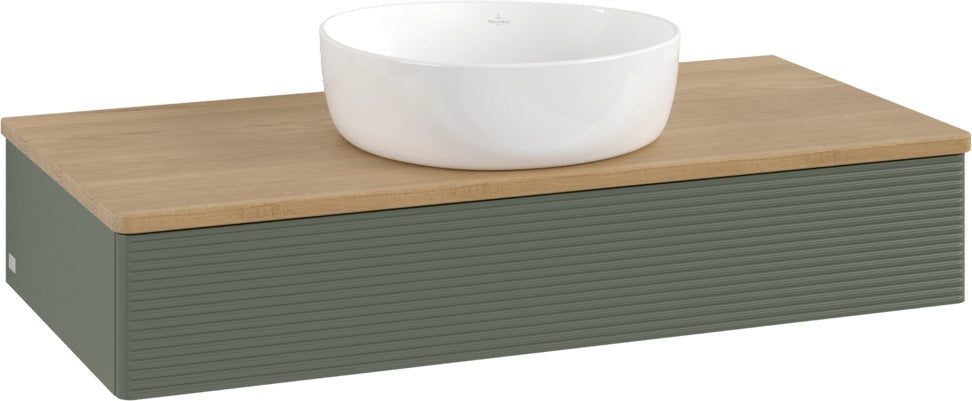 Villeroy & Boch Waschtischunterschrank Antao 1000 mm Anthrazit Matt mit Auszugsbeleuchtung