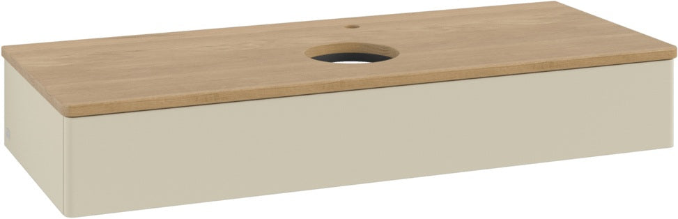 Villeroy & Boch Waschtischunterschrank Antao 1200 mm Anthrazit Matt mit LED-Auszugsbeleuchtung