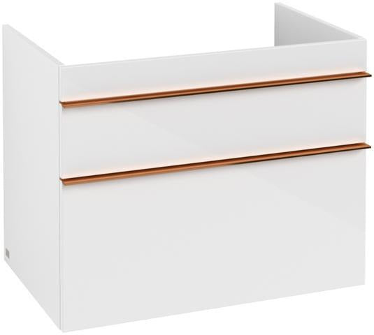 Villeroy & Boch VENTICELLO Waschtischunterschrank 753 mm Santana Oak mit 2 Auszügen und Glasabtrennungen