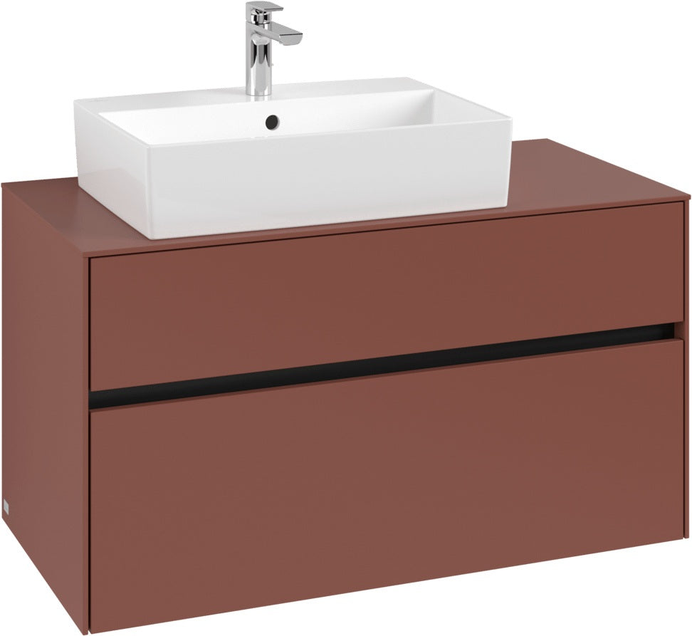 Villeroy & Boch Waschtischunterschrank Collaro C126 B0 1000 mm White Oak mit Beleuchtung
