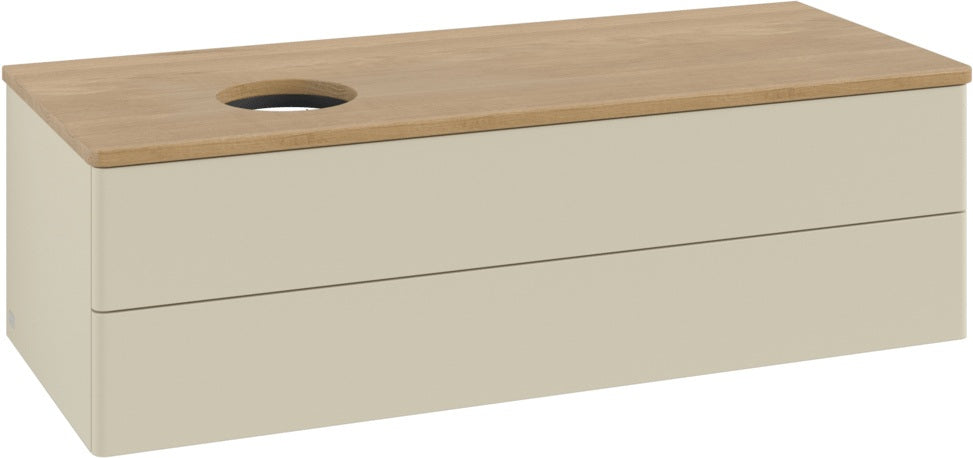Villeroy & Boch Antao Waschtischunterschrank 1200 mm Anthrazit Matt mit Beleuchtung