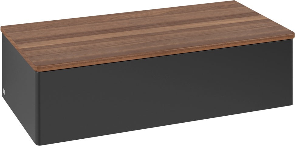 Villeroy & Boch Antao Sideboard 1000 mm, Anthracite Matt Lacquer, mit Auszug & LED-Beleuchtung
