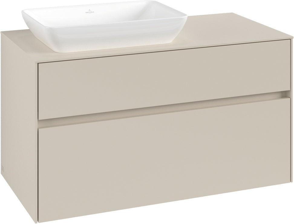 Villeroy & Boch Waschbeckenunterschrank Collaro C11000 1000 mm Cashmere Grey mit SoftClosing