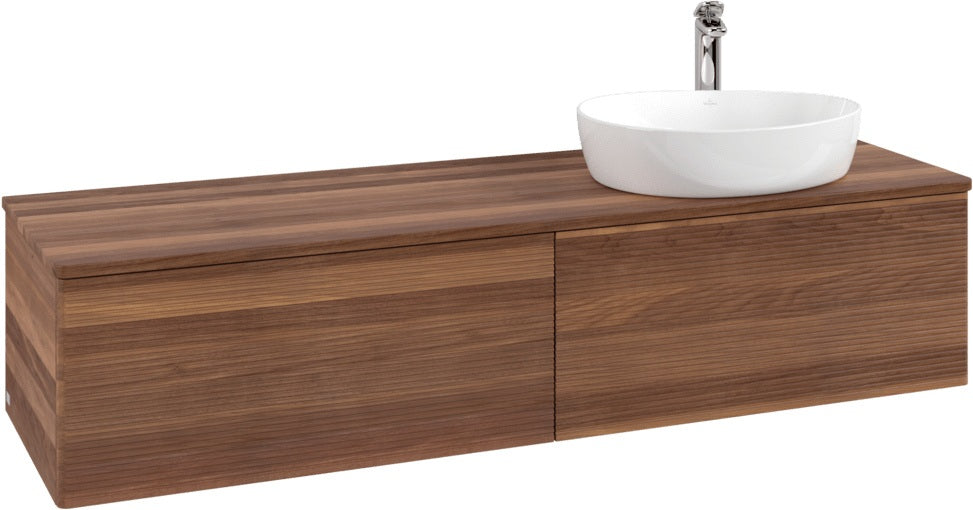 Villeroy & Boch Waschtischunterschrank Antao 1600 mm Warm Walnut mit 2 Auszügen