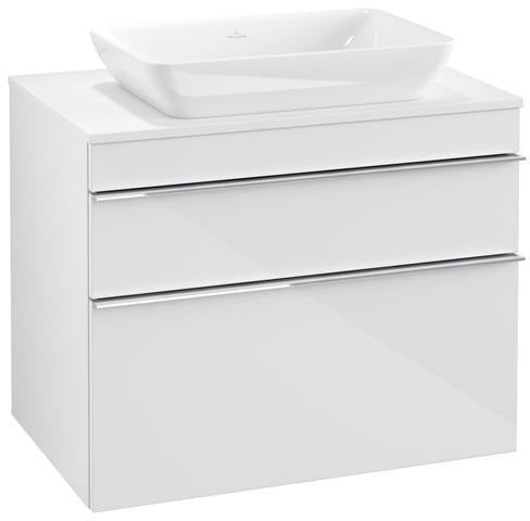 Villeroy & Boch Venticello Waschtischunterschrank 757 mm Glossy White mit 2 Auszügen