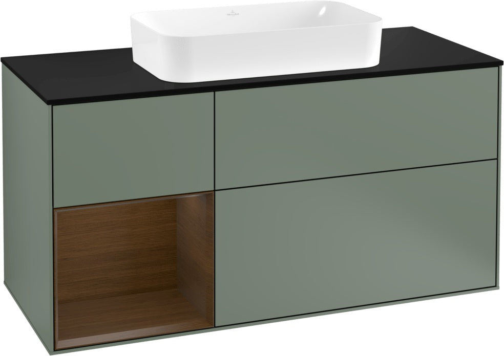Villeroy & Boch Finion Waschtischunterschrank 1200 mm Glossy White Lacquer mit LED-Beleuchtung