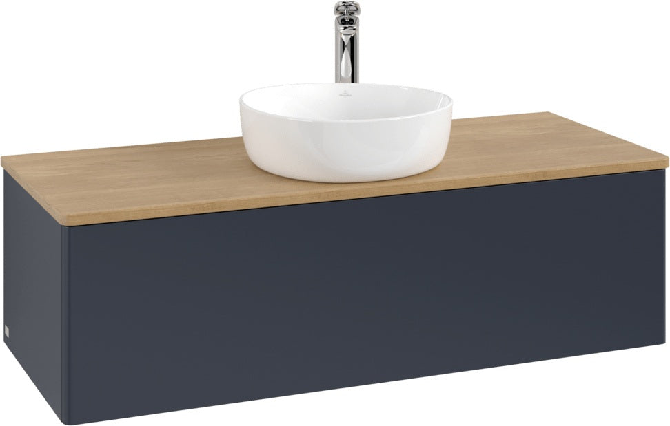 Villeroy & Boch Antao Waschbeckenunterschrank 1200 mm Anthrazit Matt Lack – Mit Auszug & Push-to-Open