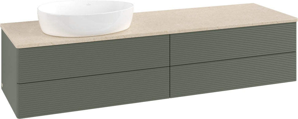 Villeroy & Boch Waschtischunterschrank Antao K26113 1600 mm Anthrazit Matt mit 4 Auszügen
