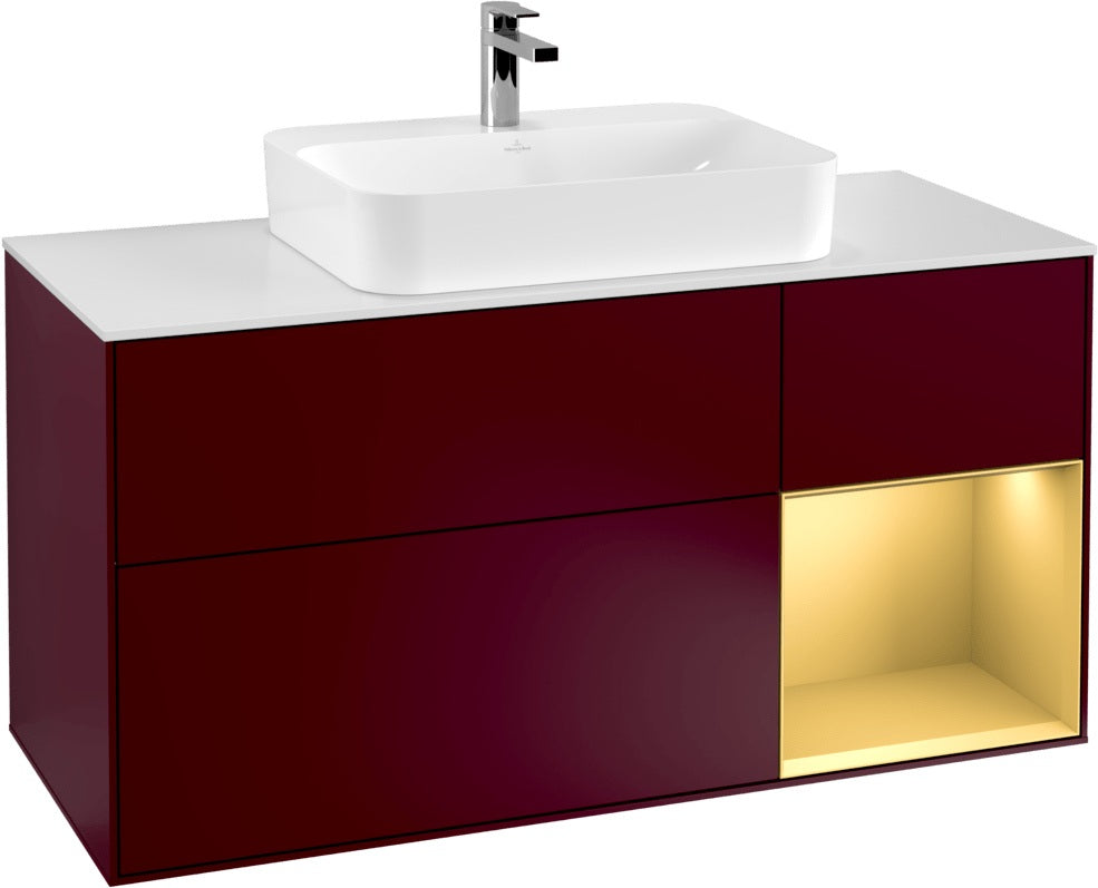 Villeroy & Boch Waschtischunterschrank Finion F421G 1200 mm Glossy White Lacquer