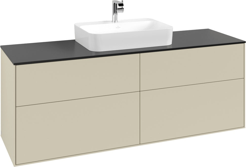 Villeroy & Boch Finion Waschbeckenunterschrank 1600 mm Glossy White Lacquer mit LED-Beleuchtung