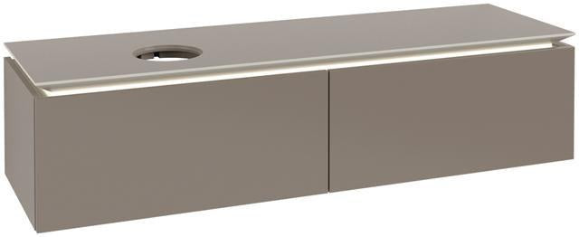 Villeroy & Boch Legato Waschbeckenunterschrank 1600 mm Glossy White mit LED-Beleuchtung