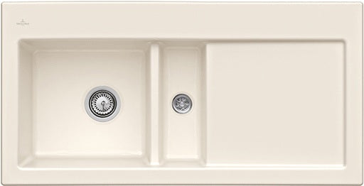 Villeroy & Boch Subway 60 flat Einbauspüle Ivory CeramicPlus 965x475mm