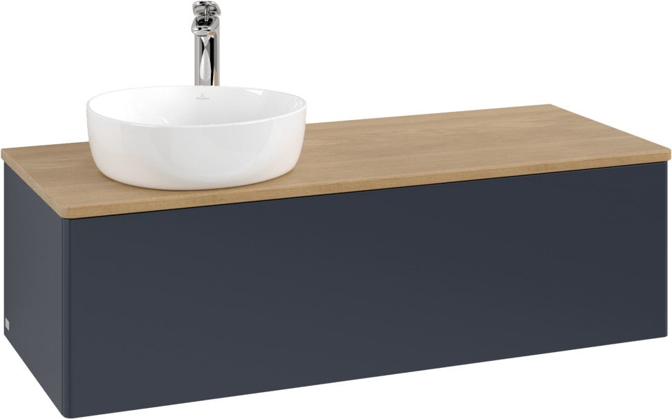 Villeroy & Boch Waschtischunterschrank Antao K33051 1200 mm Anthrazit Matt Lack mit Hahnlochbohrung