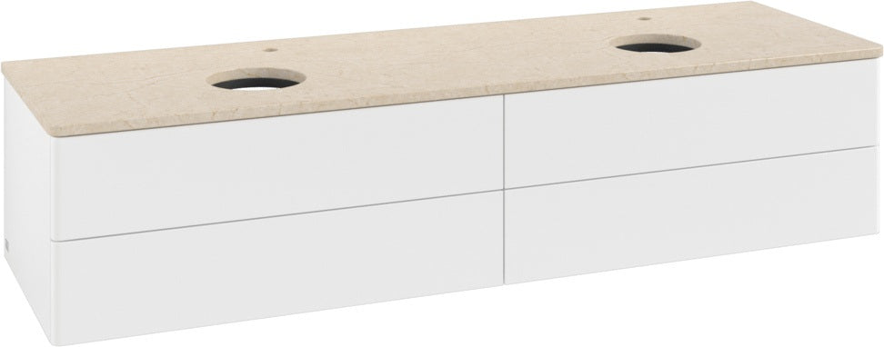 Villeroy & Boch Waschtischunterschrank Antao K28053 1600 mm White Matt Lacquer mit 4 Auszügen