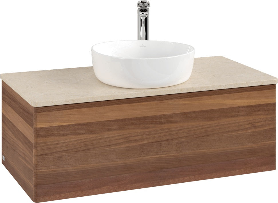 Villeroy & Boch Waschtischunterschrank Antao L31050 1000 mm Anthrazit Matt Lack mit LED-Beleuchtung