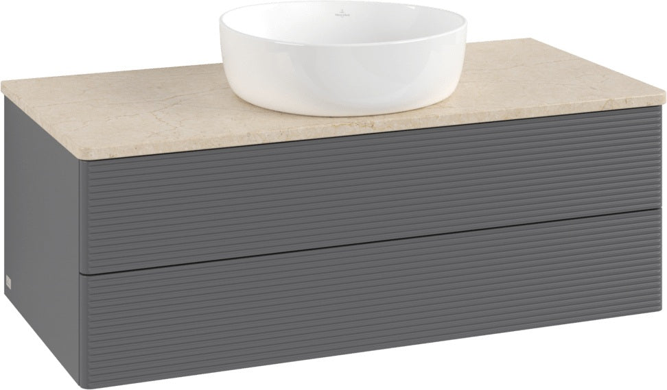 Villeroy & Boch Waschtischunterschrank Antao 1000 mm Anthrazit Matt mit SoftClosing