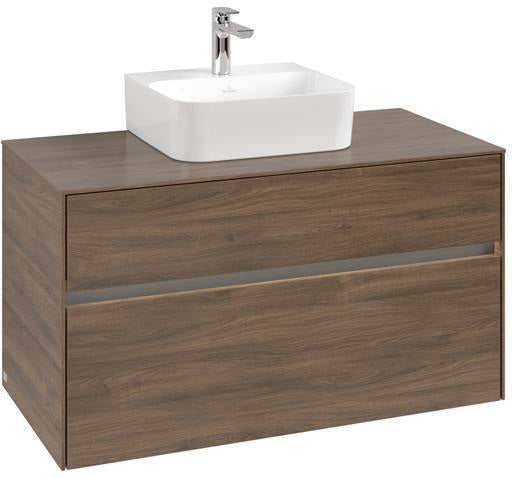 Villeroy & Boch Waschbeckenunterschrank Collaro 1000 mm Arizona Oak mit LED-Beleuchtung und SoftClosing