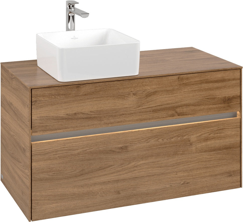 Villeroy & Boch Waschbeckenunterschrank Collaro C039 B0 1000x548x500mm Kansas Oak