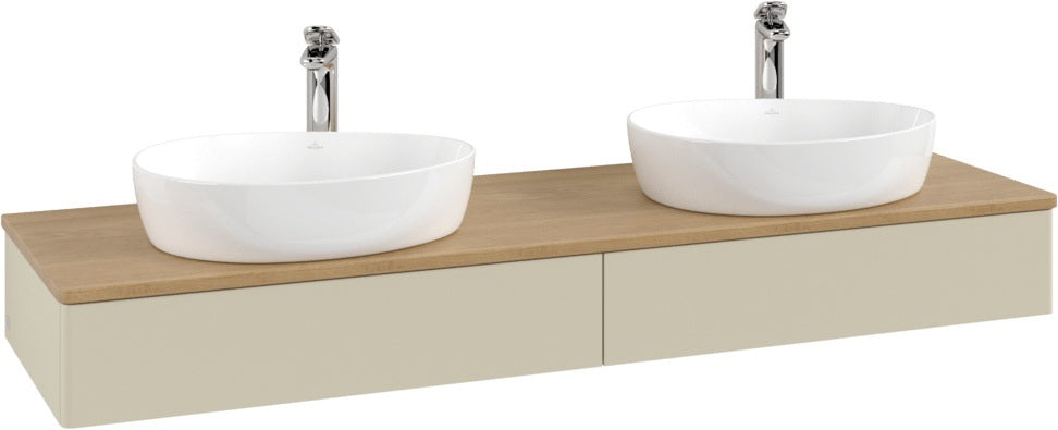 Villeroy & Boch Waschtischunterschrank Antao 1600 mm Anthrazit Matt mit 2 Auszügen