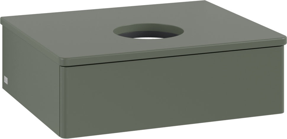 Villeroy & Boch Antao Waschtischunterschrank 600 mm Leaf Green Matt Lackiert mit LED-Beleuchtung