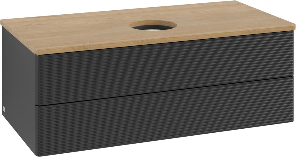 Villeroy & Boch Waschtischunterschrank Antao L20111 1000 mm Black Matt Lacquer mit Auszugsbeleuchtung