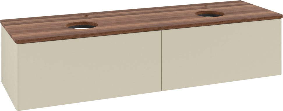 Villeroy & Boch Antao Waschtischunterschrank 1600 mm Anthracite Matt mit 2 Auszügen