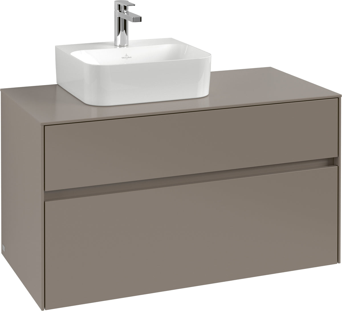 Villeroy & Boch Collaro Waschbeckenunterschrank 1000 mm White Oak mit Beleuchtung & SoftClosing