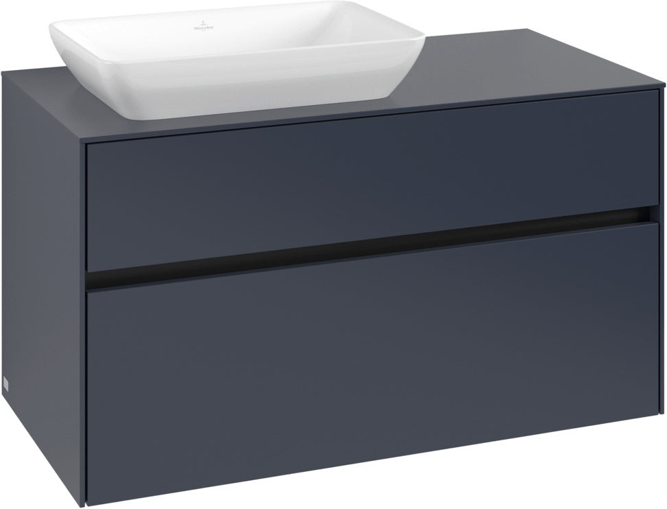 Villeroy & Boch Collaro Waschbeckenunterschrank C110 B0 White Oak 1000 mm mit LED-Beleuchtung