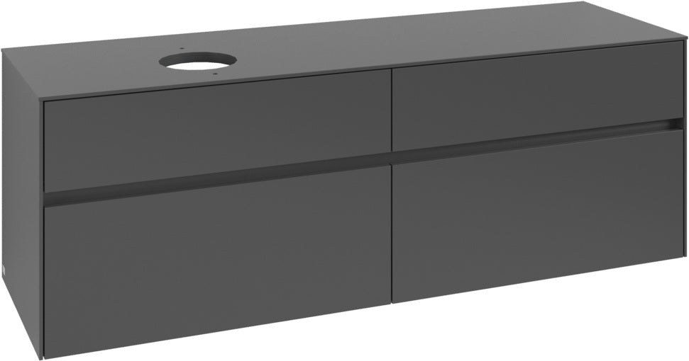Villeroy & Boch Collaro Waschtischunterschrank 1600 mm White Oak – 4 Auszüge, SoftClosing